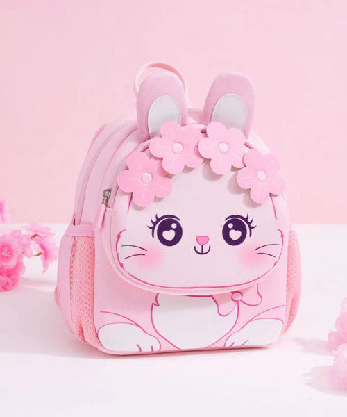 2024 New Pink Kids Girls Floral Princess Backpack Bag IU001 Bag-BGS240803
