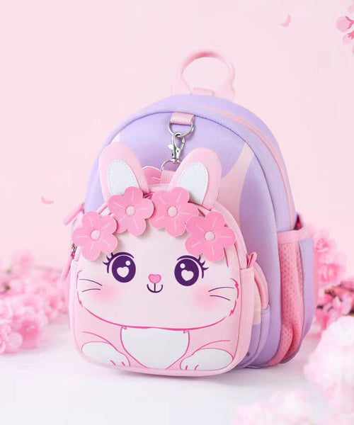 2024 New Pink Kids Girls Floral Princess Backpack Bag IU001 Bag-BGS240803