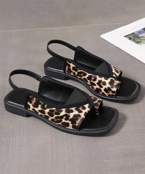 2024 New Summer Elastic Back Strap Square Headed Roman Shoes XC1043 Ada Fashion