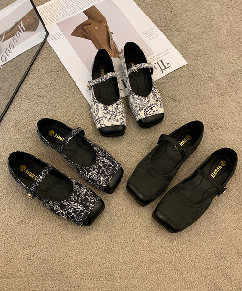 2024 New White Chinese Style Element Flat Penny Loafers AA030 shoe-CS240815