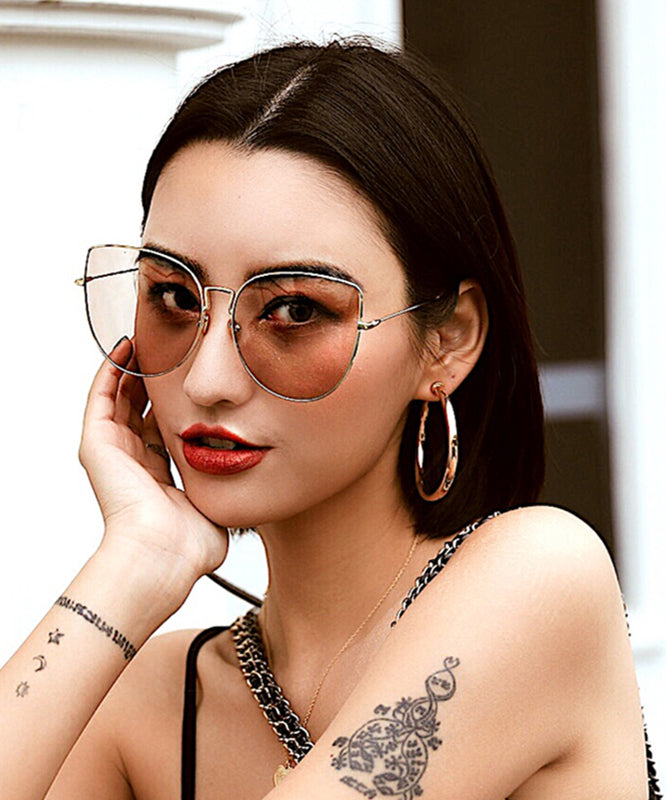 2024 Pink Large Face New Summer Sunglasses XS1045 Ada Fashion