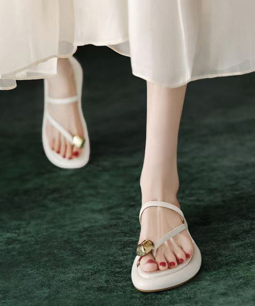 2024 Summer New French Toe Set Black Slide Sandals AG1029 shoe-CS240905