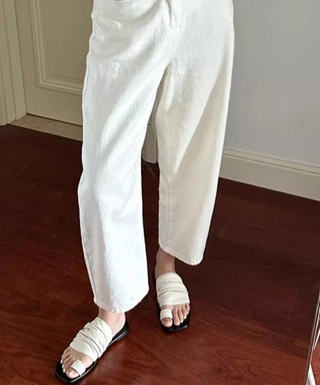 2024 Summer New White Toe Flat Wrinkled Slippers JJ023 Shoe-LT240609