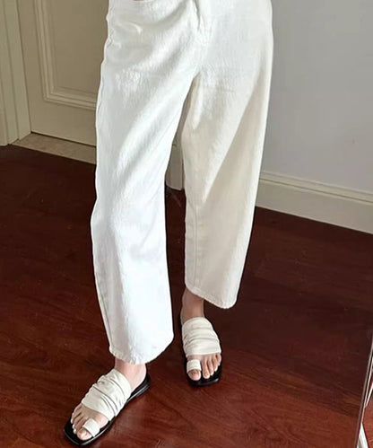 2024 Summer New White Toe Flat Wrinkled Slippers JJ023 Shoe-LT240609