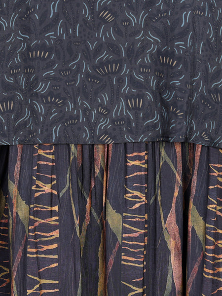 Women Artsy Floral Spliced Spring Maxi Dress CO1005 Ada Fashion