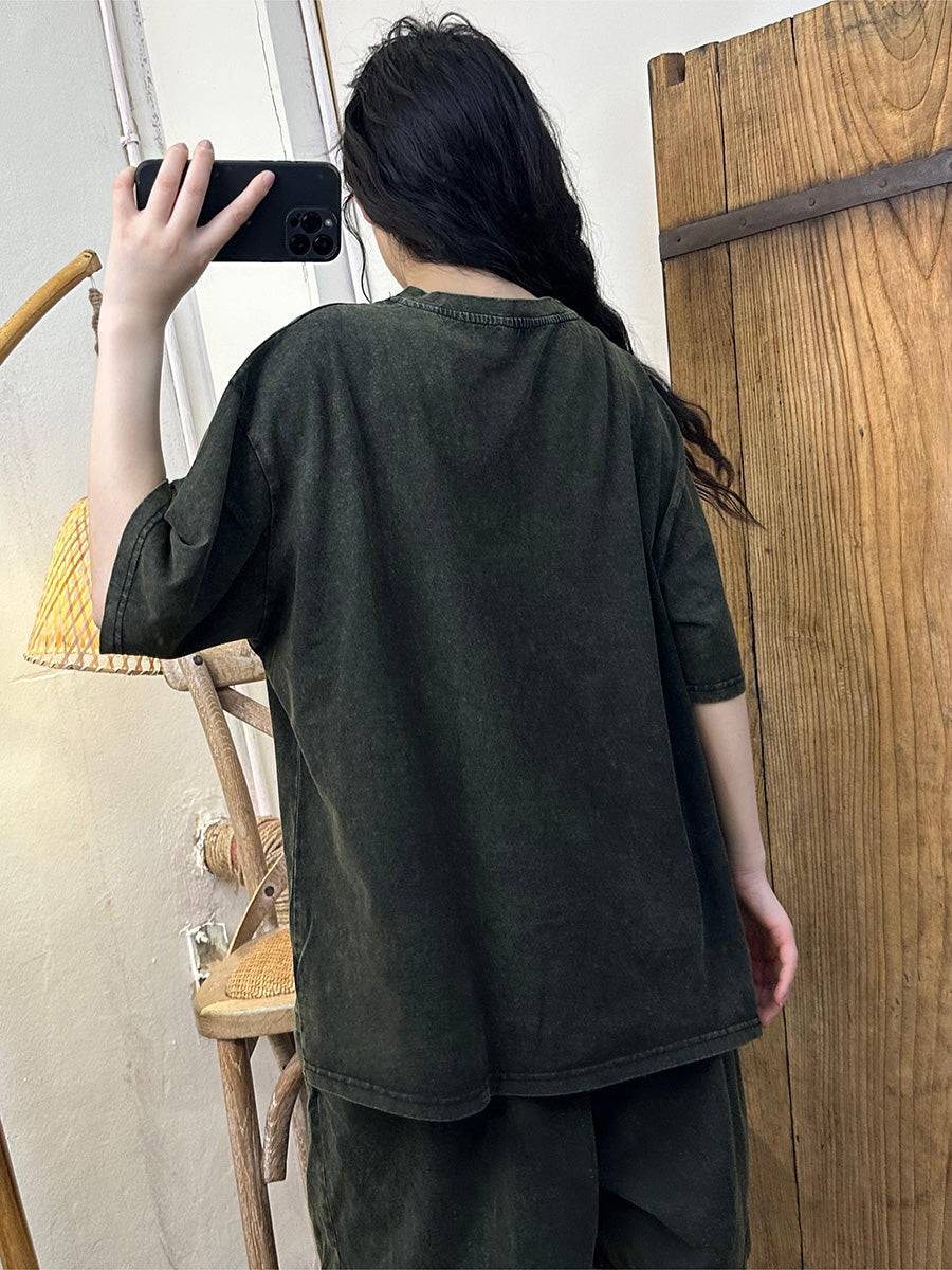 Women Casual Print Summer Worn Loose Cotton Shirt PA1016 Ada Fashion