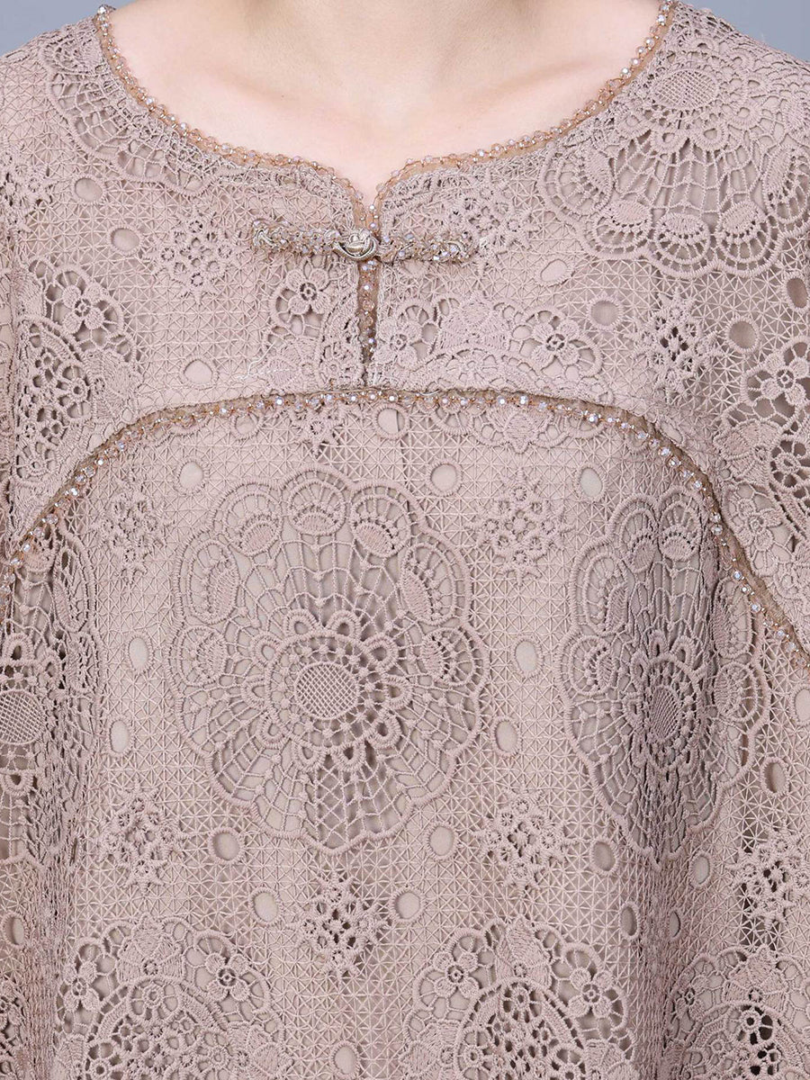 Women Summer Artsy Lace Spliced Maxi Dress KL1017 Ada Fashion