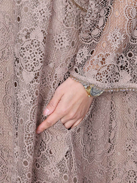 Women Summer Artsy Lace Spliced Maxi Dress KL1017 Ada Fashion