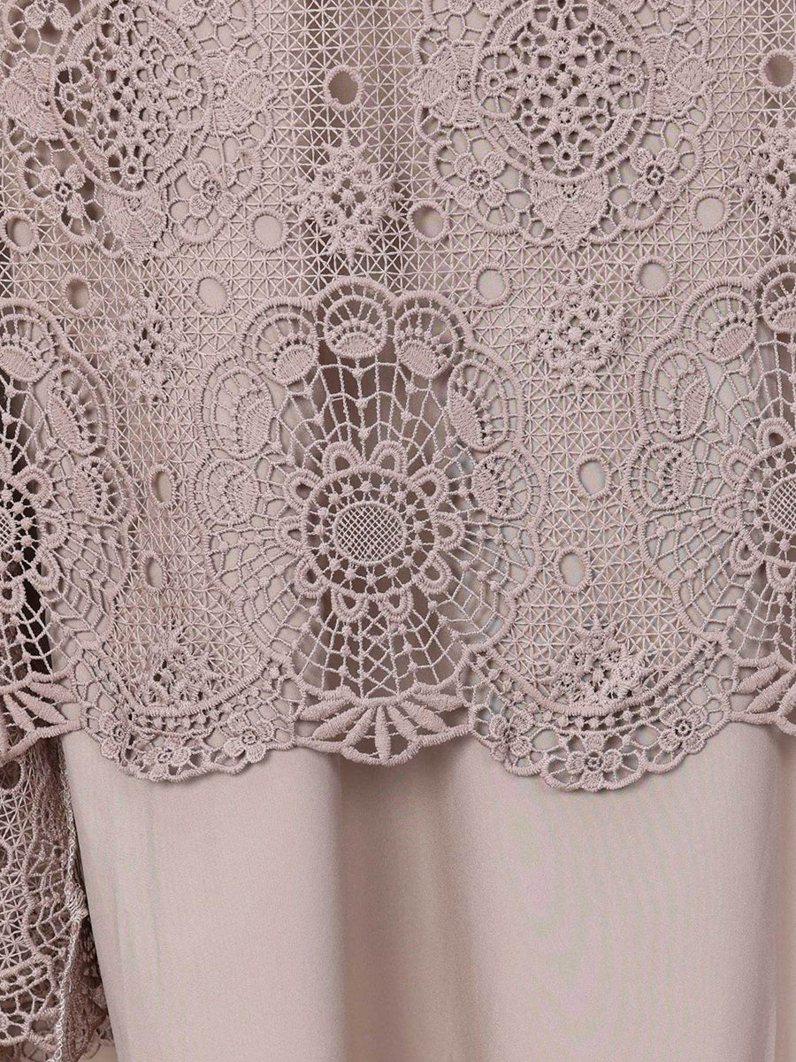 Women Summer Artsy Lace Spliced Maxi Dress KL1017 Ada Fashion