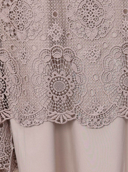 Women Summer Artsy Lace Spliced Maxi Dress KL1017 Ada Fashion