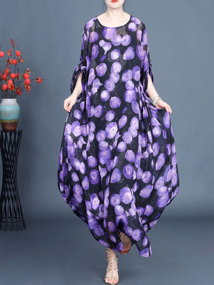 Women Summer Jacquard Loose Maxi Dress KL1004 Ada Fashion