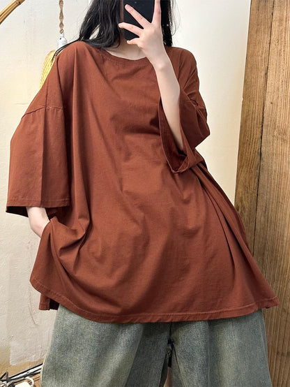 Women Casual Summer Solid Cotton Shirt KL1054 Ada Fashion