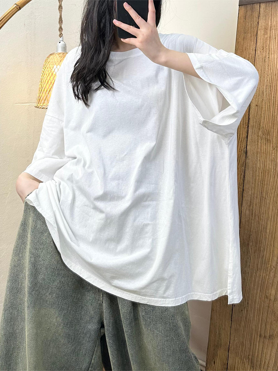 Women Casual Summer Solid Cotton Shirt KL1054 Ada Fashion