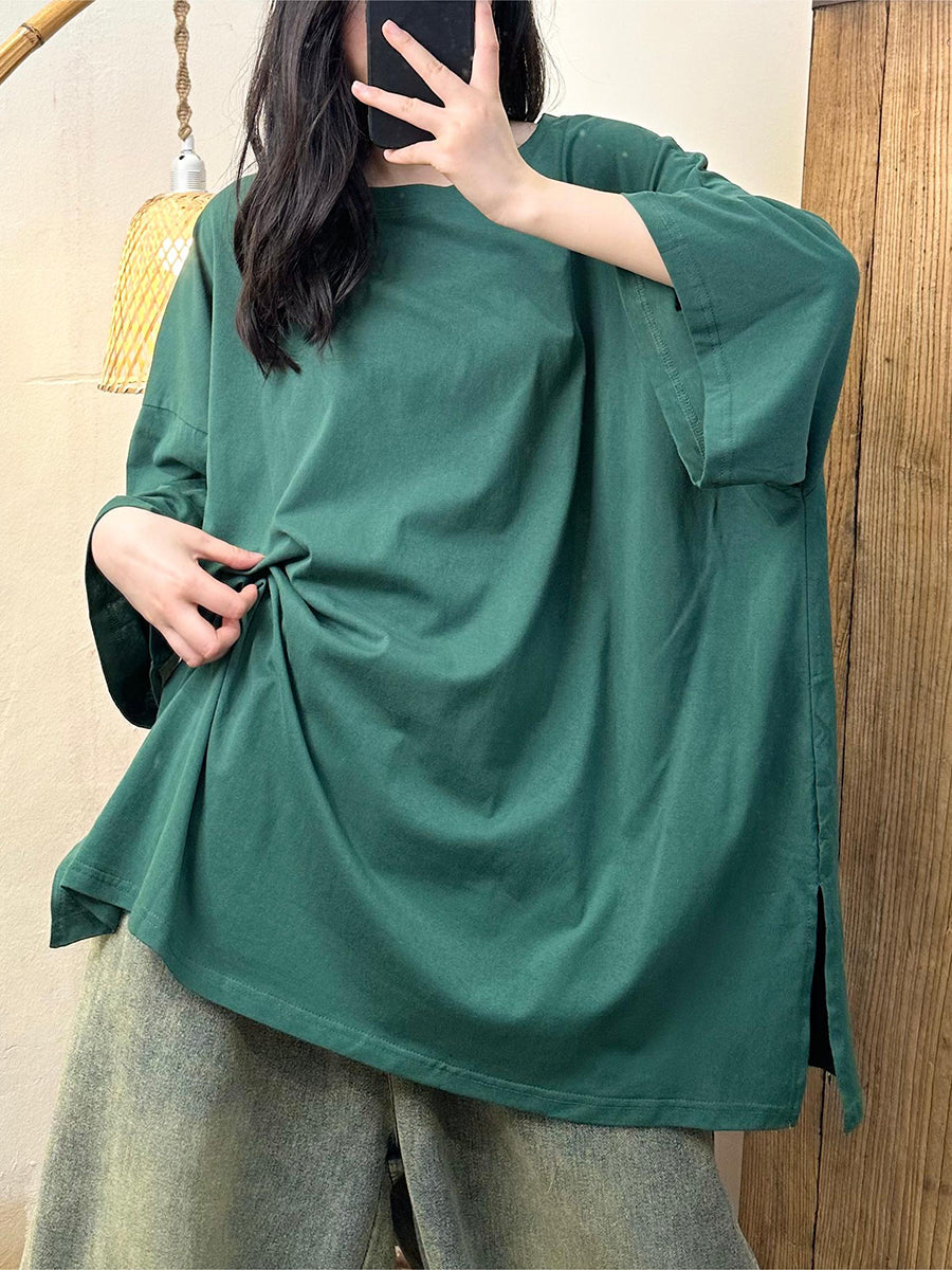 Women Casual Summer Solid Cotton Shirt KL1054 Ada Fashion