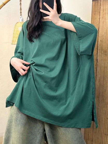Women Casual Summer Solid Cotton Shirt KL1054 Ada Fashion