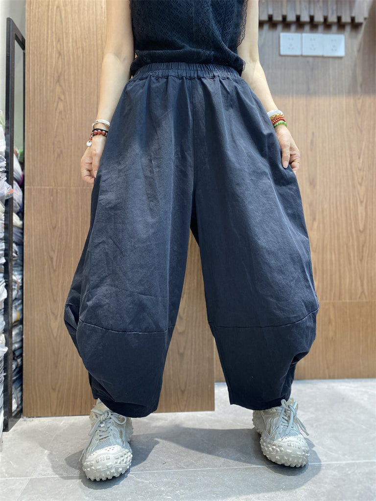 Plus Size Women Casual Summer Solid Harem Pants KL1056 Ada Fashion