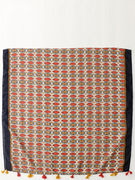 Women Ethnic Print Tassel Shawl Scarf PA1028 Ada Fashion