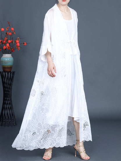 Women Summer Vintage Cutout Tassel Vest Dress+Outwear KL1016 Ada Fashion