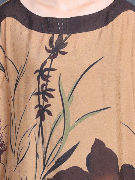 Women Summer Artsy Flower Colorblock Maxi Dress XX1049 Ada Fashion