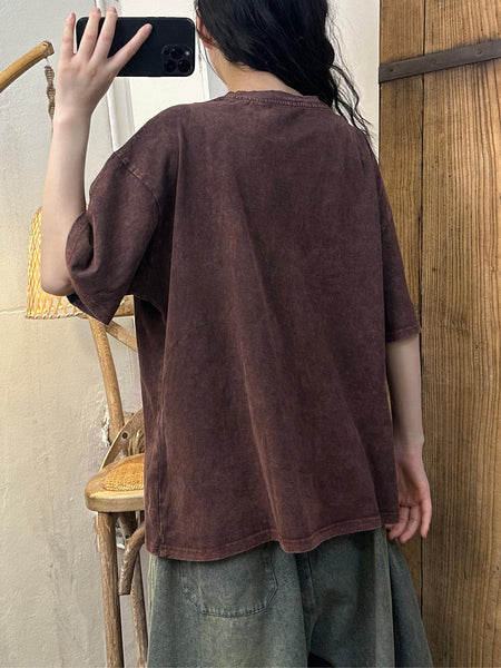 Women Summer Casual Embroidery Cotton Loose Shirt TY1015 Ada Fashion