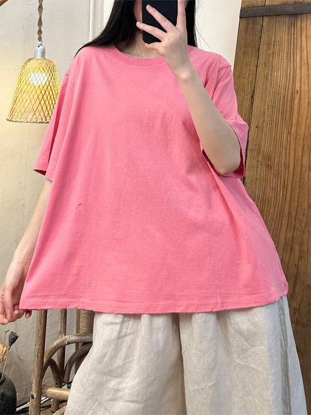 Women Summer Casual Solid Cotton Shirt TY1027 Ada Fashion