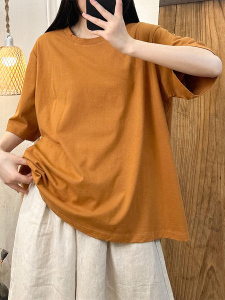Women Summer Casual Solid Cotton Shirt TY1027 Ada Fashion