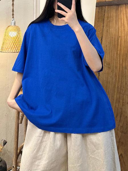 Women Summer Casual Solid Cotton Shirt TY1027 Ada Fashion