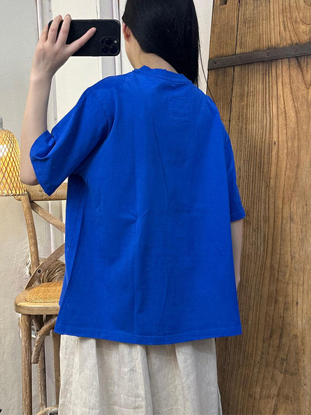 Women Summer Casual Solid Cotton Shirt TY1027 Ada Fashion