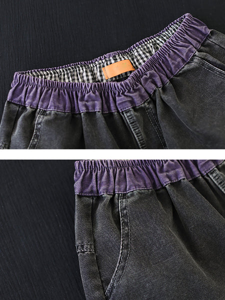 Women Summer Casual Embroidery Denim Pants AS1048 Ada Fashion