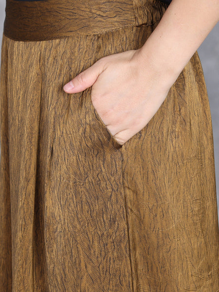 Women Summer Artsy Spliced Loose Button-up Shirt+Pants OP1005 ZSLS