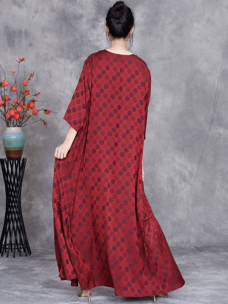 Women Summer Artsy Dot Irregular Strap Maxi Dress OP1030 ZSLS