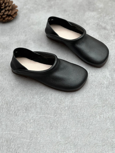 Women Casual Summer Solid Soft Leather Flat Shoes HH022 ZYXY