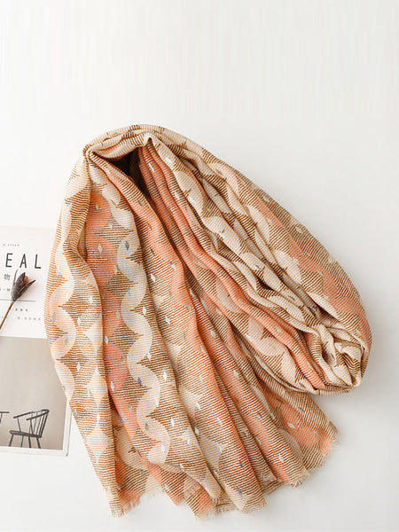 Women Summer Artsy Print Shawl Scarf LL035 BUYKUD