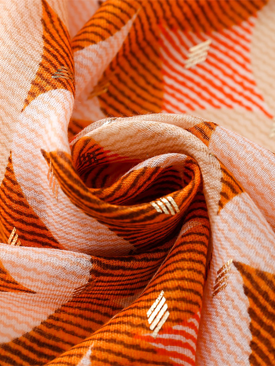 Women Summer Artsy Print Shawl Scarf LL035 BUYKUD