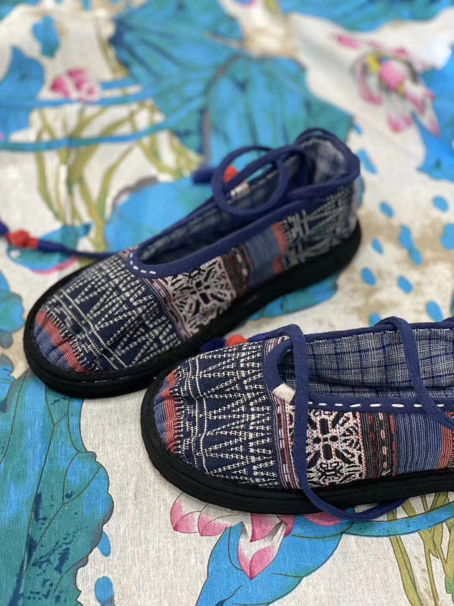 Women Summer Ethnic Cotton Soft Flat Shoes CC002 YSX