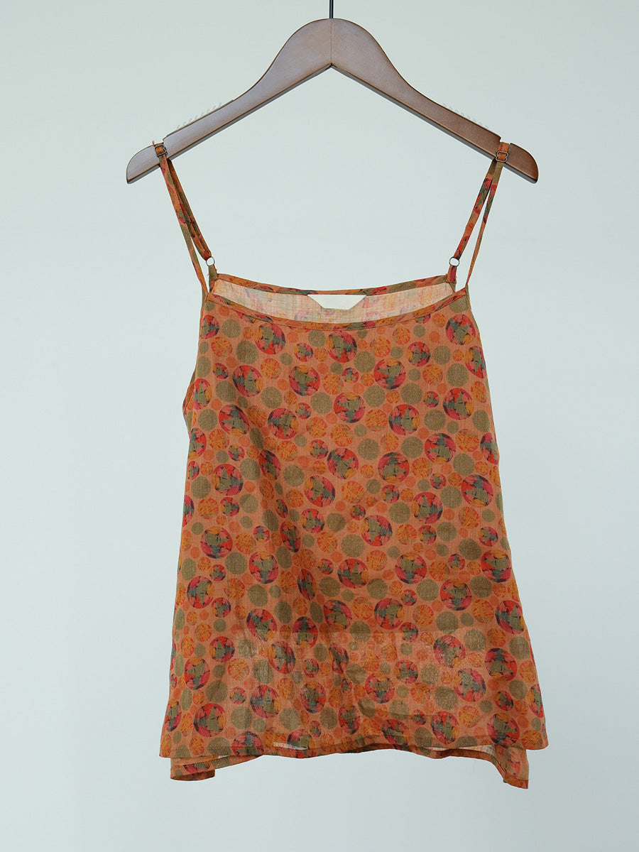 Women Summer Artsy Floral Ramie Vest CX011 MH
