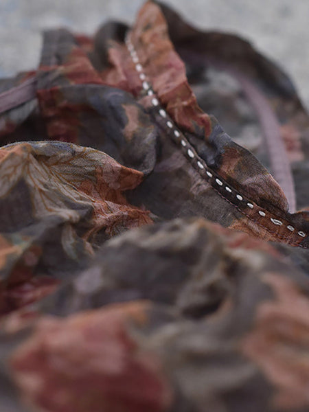 Women Summer Vintage Flower Stitching V-Neck Vest CX053 BUYKUD