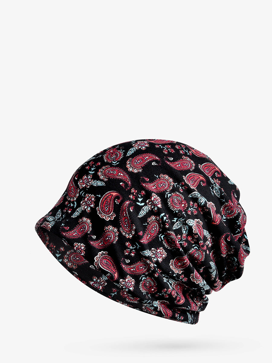 Unisex Summer Flower Print Scarf Hat FD025 BUYKUD