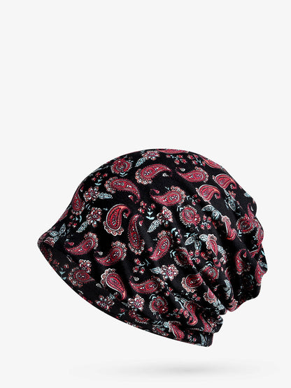 Unisex Summer Flower Print Scarf Hat FD025 BUYKUD