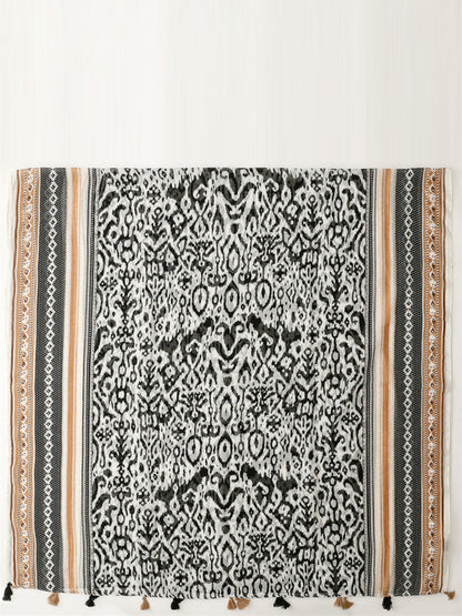 Women Ethnic Print Tassel Shawl Scarf FD058 BUYKUD