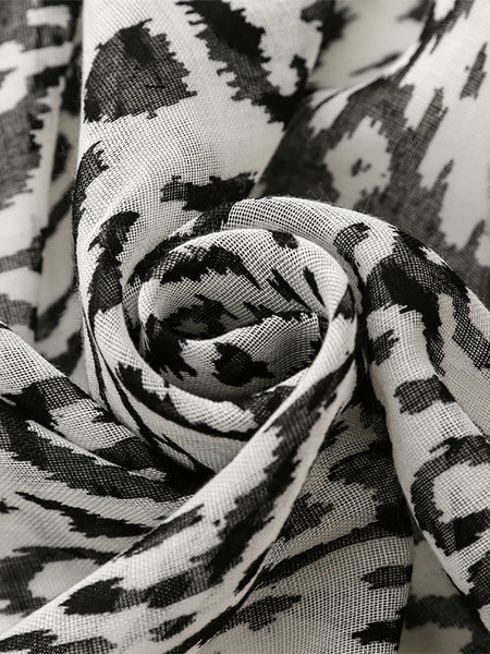 Women Ethnic Print Tassel Shawl Scarf FD058 BUYKUD