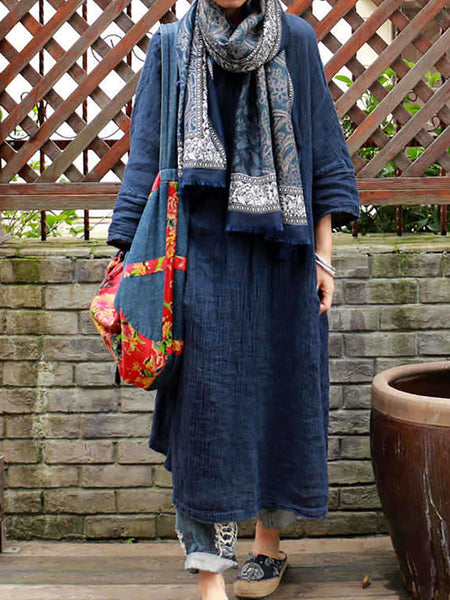 Women Ethnic Spliced 100%Cotton Shawl Scarf RR020 BUYKUD