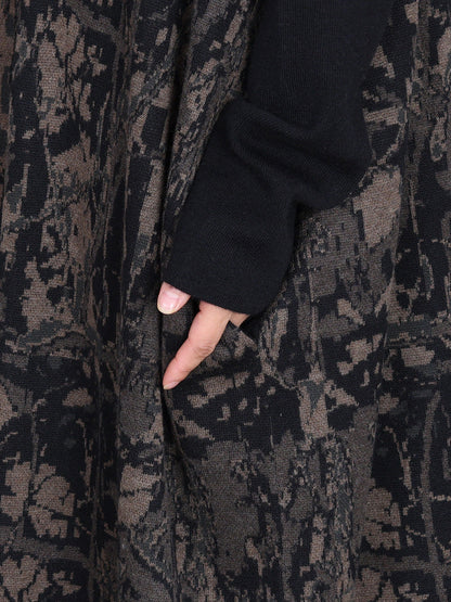 Women Autumn Artsy Colorblock Loose Knit Dress AH1033 BUYKUD