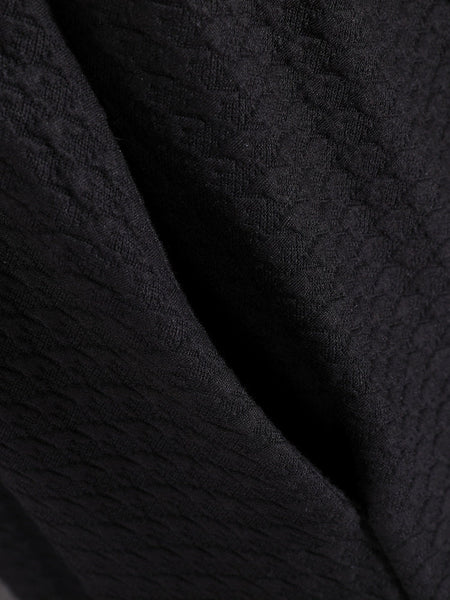 Plus Size Women Autumn Commute Solid Button Loose Dress AK1015 Genistyle Shop