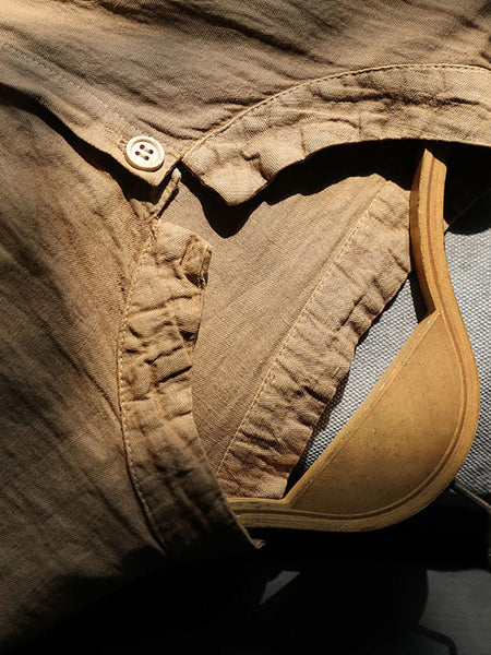 Women Autumn Retro Flower Button-up Cotton Blouse AK1042 Genistyle Shop