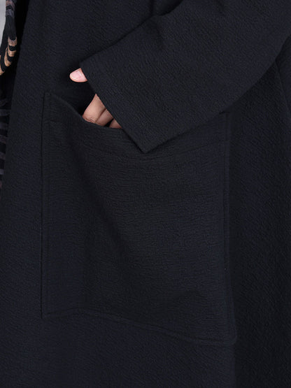 Women Artsy Autumn Turn-down Collar Cardigan Loose Coat AV1003 Genistyle Shop