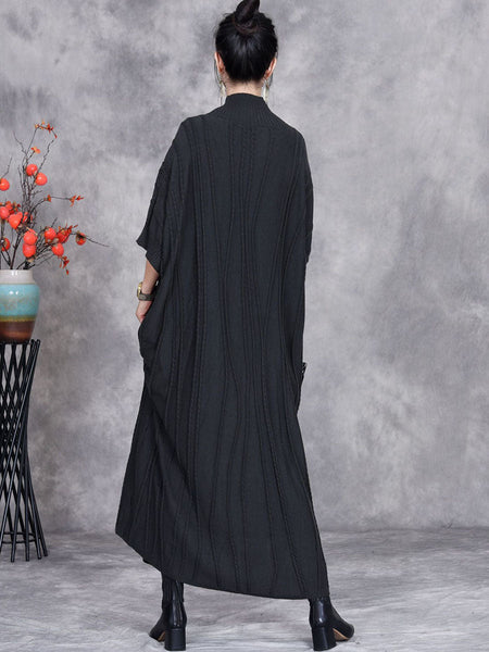 Women Autumn Artsy Jacquard Knitted Half-Turtleneck Dress BA1058 Genistyle Shop