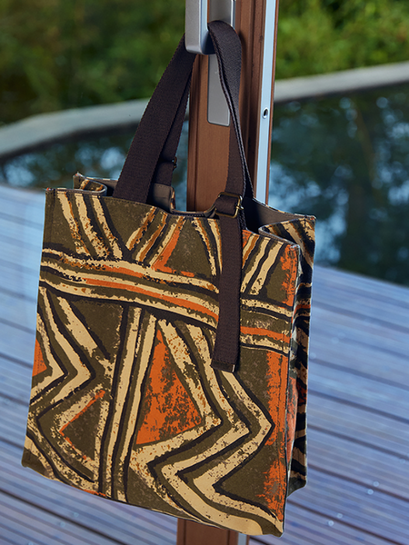 Ethnic Print Large Capacity Shoulder Bag Handbag QN010 BUYKUD