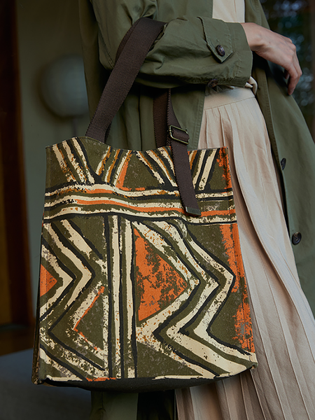 Ethnic Print Large Capacity Shoulder Bag Handbag QN010 BUYKUD