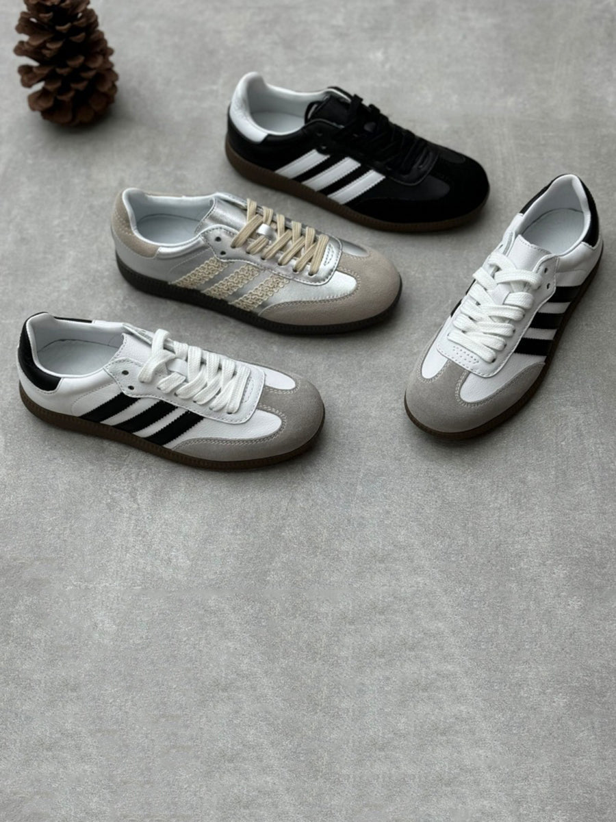 Women Casual Three Stripes Colorblock Shoes QN006 ZYXY